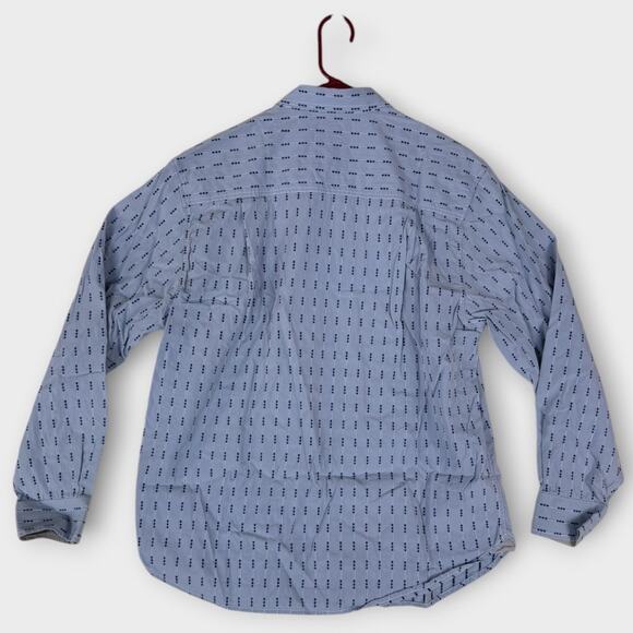 Tommy Bahama Denim Mens Button Front Blue Pattern Shirt XL - Picture 3 of 9